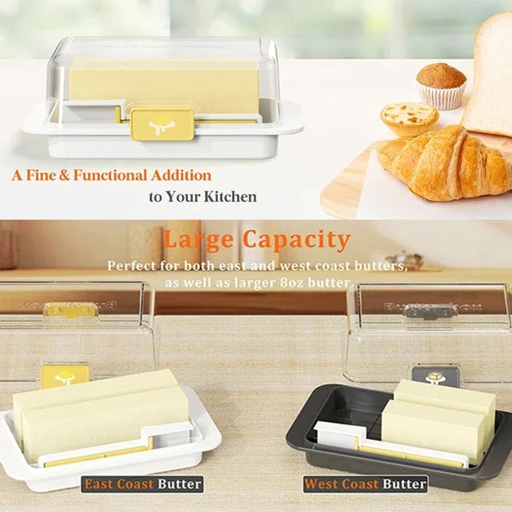 Clear Lid Butter Storage Box D – Kitchen Baking Storage Containers recenzja i cena