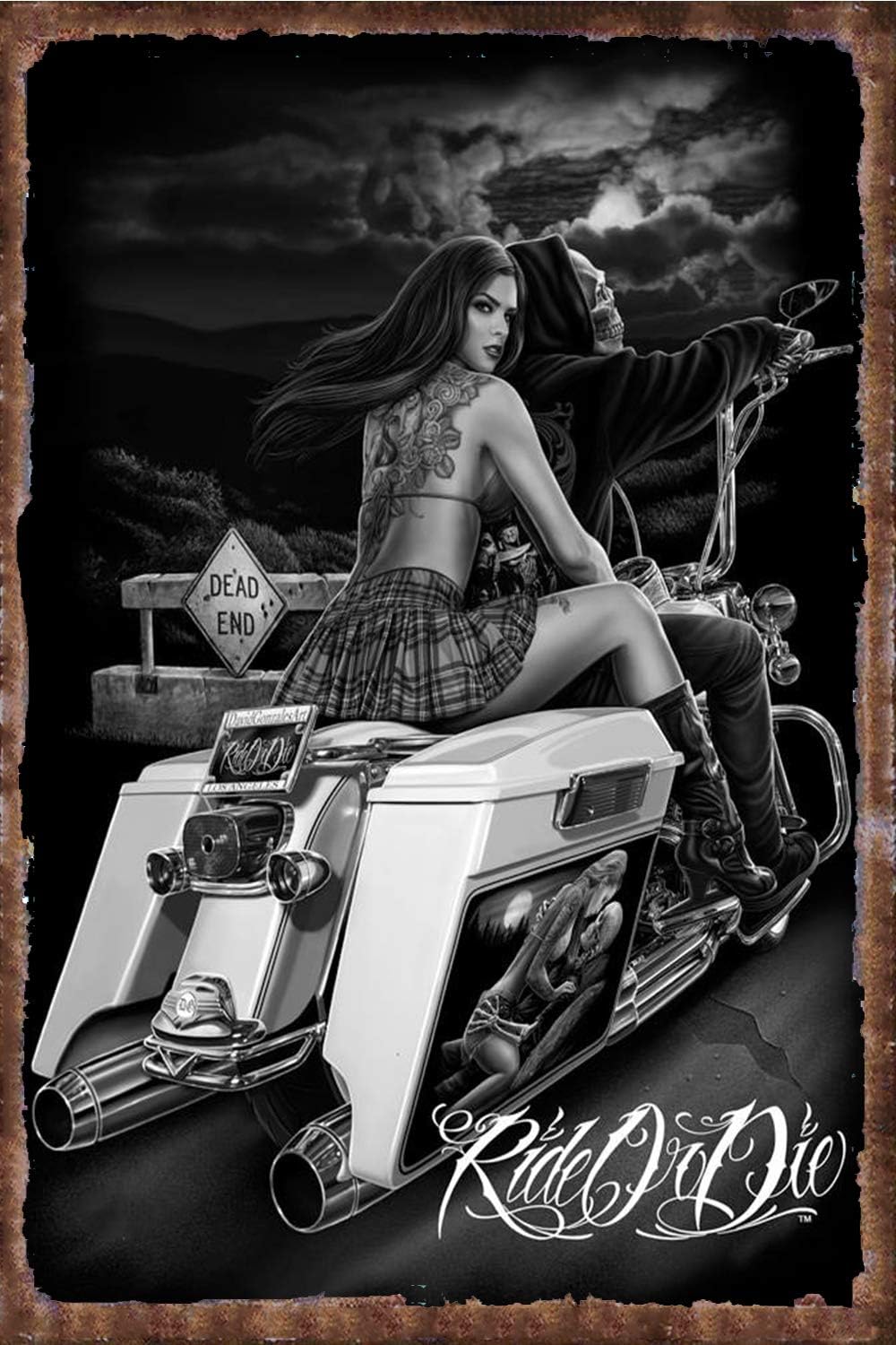 Vintage Metal Sign Ride or Die – Kitchen Up recenzja i cena