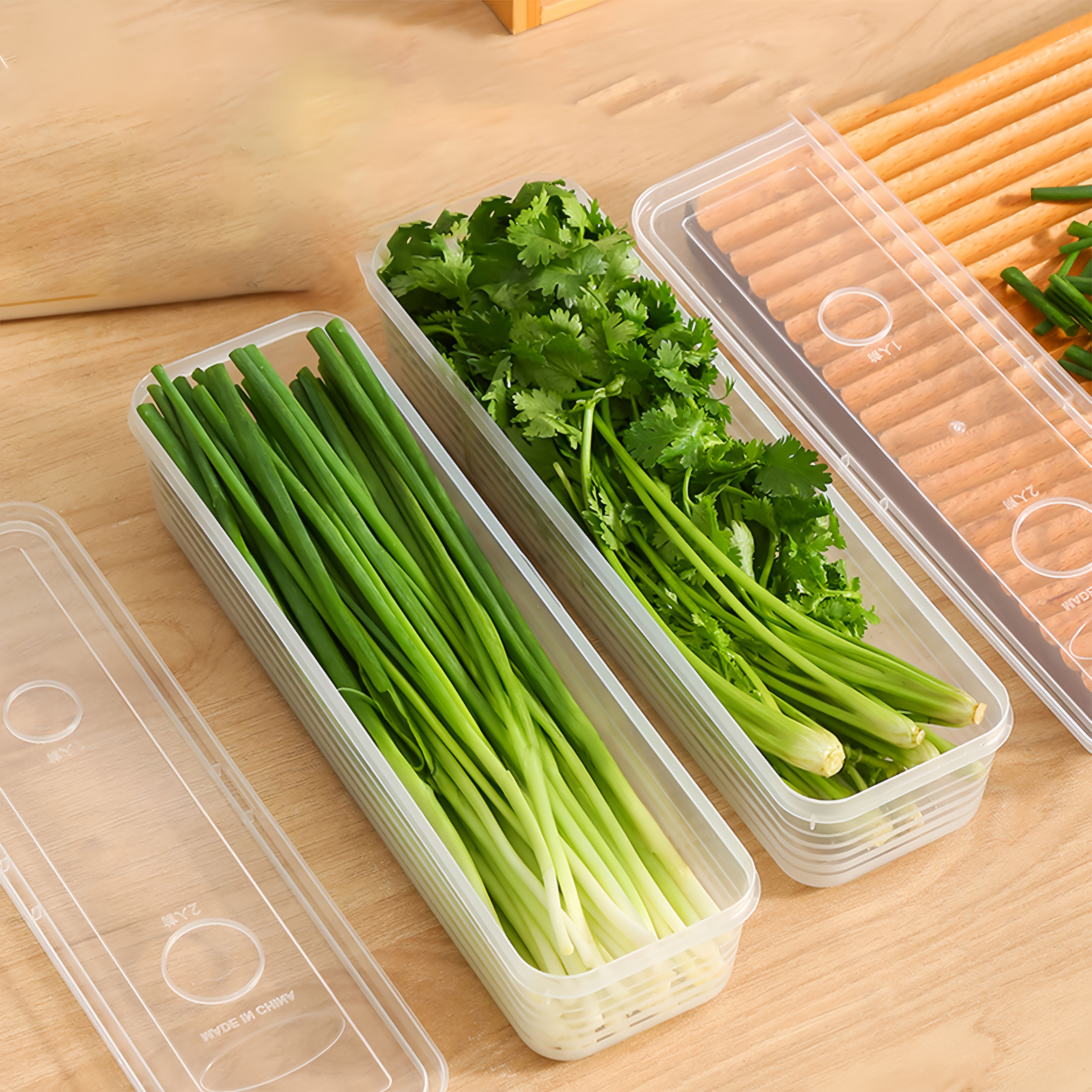 2/4/6pcs Food Vegetable Storag – Kitchen Baking Tray Organizer recenzja i cena
