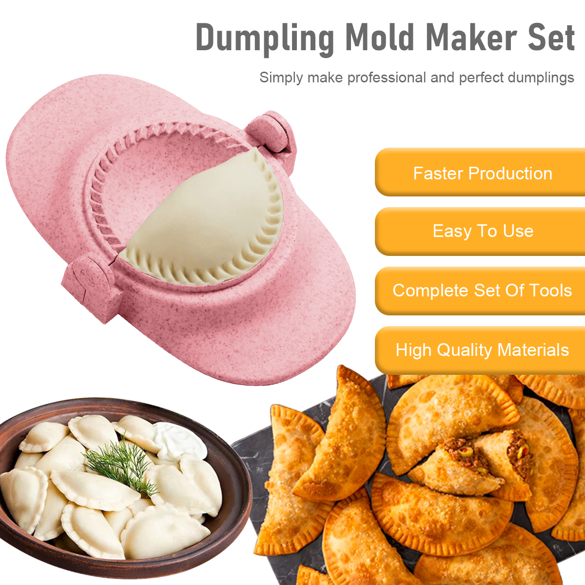 7Pcs Dumpling Maker Reusable D – Kitchen Job recenzja i cena