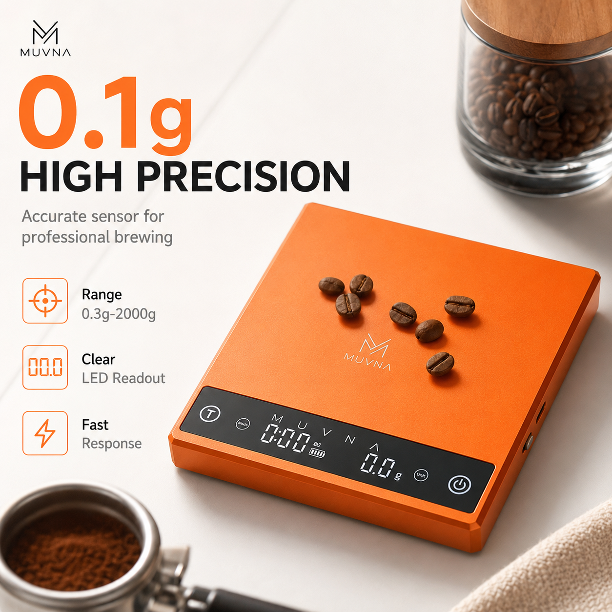 MUVNA Coffee Scale Espresso Sc – Kitchen Scale Precise recenzja i cena