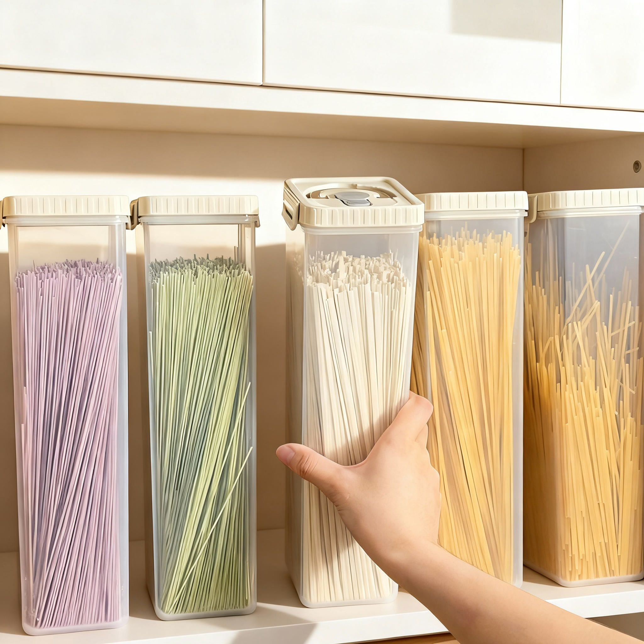 Noodles Sealed Storage Box Wit – Kitchen Baking Tray Organizer recenzja i cena