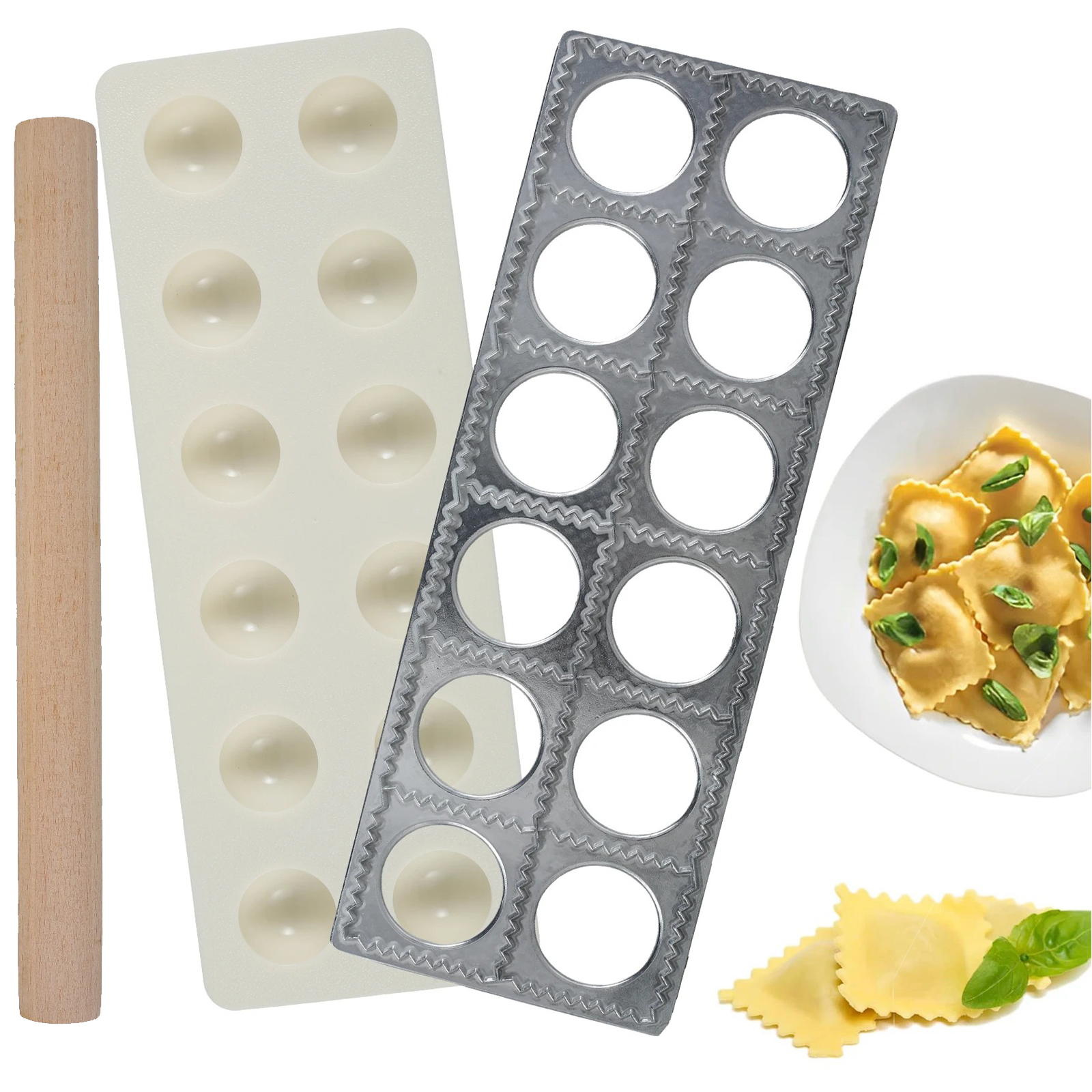 Dumpling Mold 12 Holes Ravioli – Kitchen Job recenzja i cena