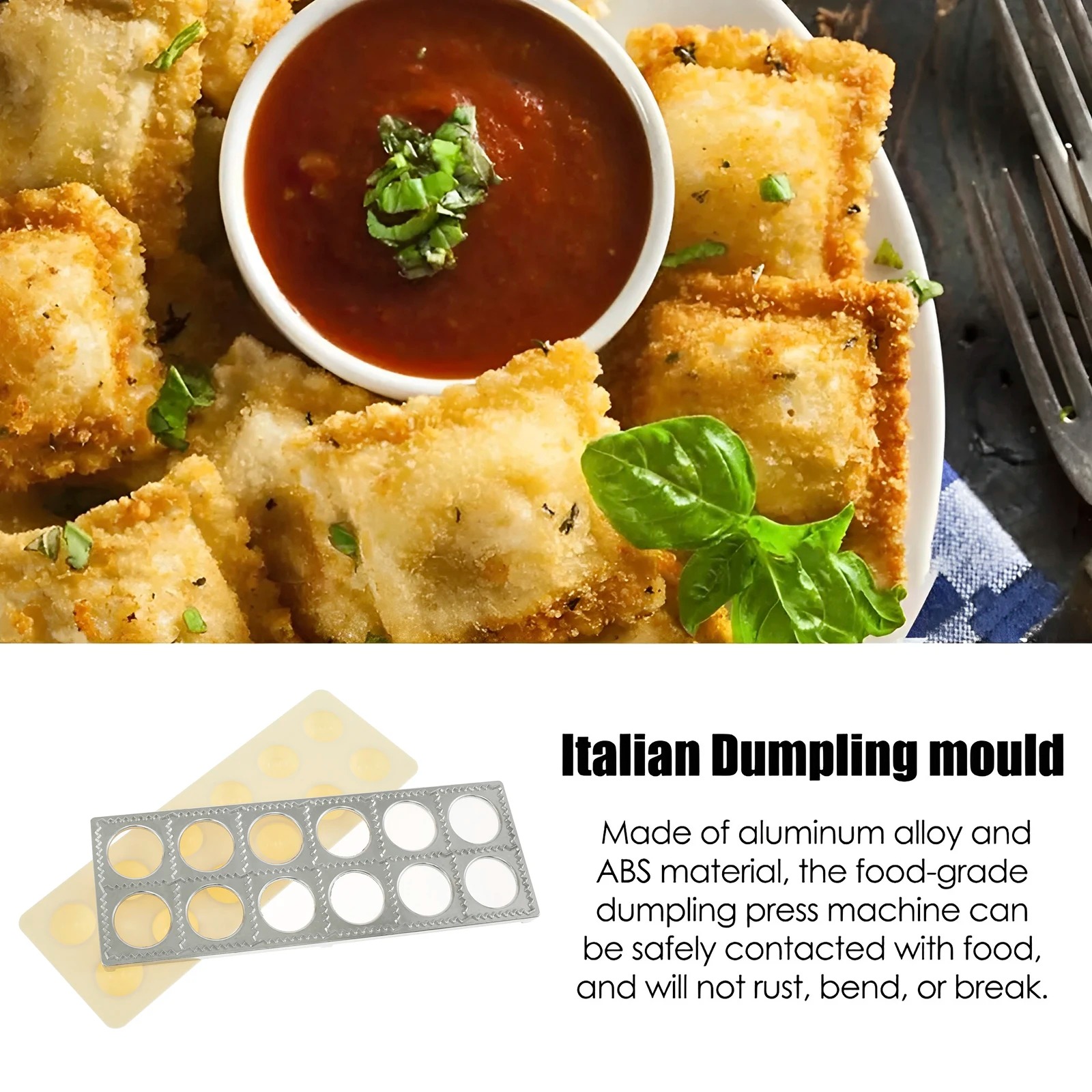 Dumpling Mold 12 Holes Ravioli – Kitchen Job recenzja i cena
