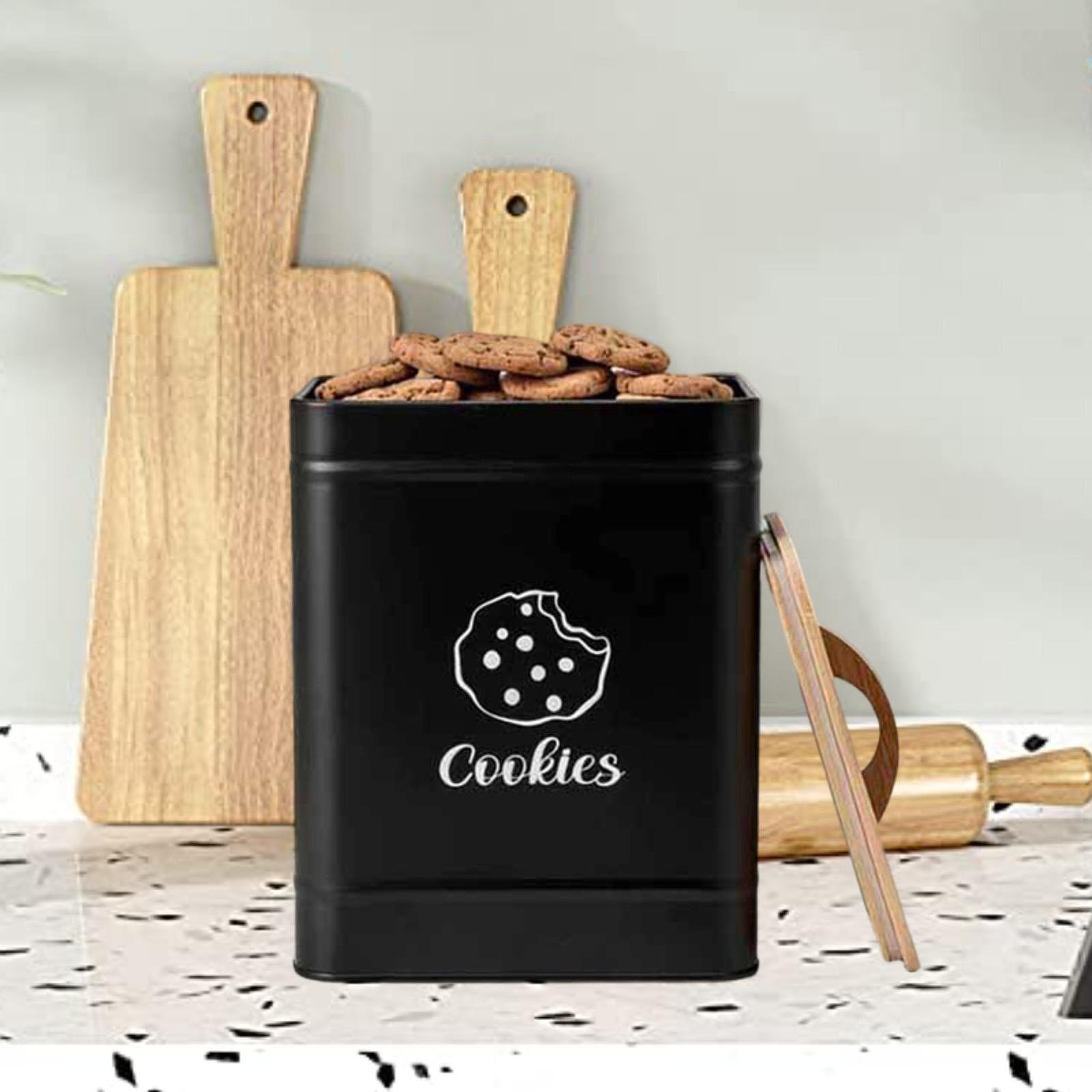 Cookie Jar Storage Tin Kitchen – Kitchen Baking Counter recenzja i cena