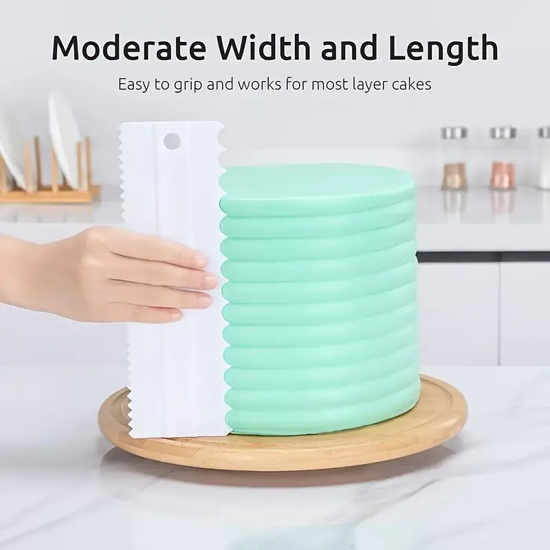 4Pcs Cake Scraper Set - Icing  – Fondant Smoother Set recenzja i cena