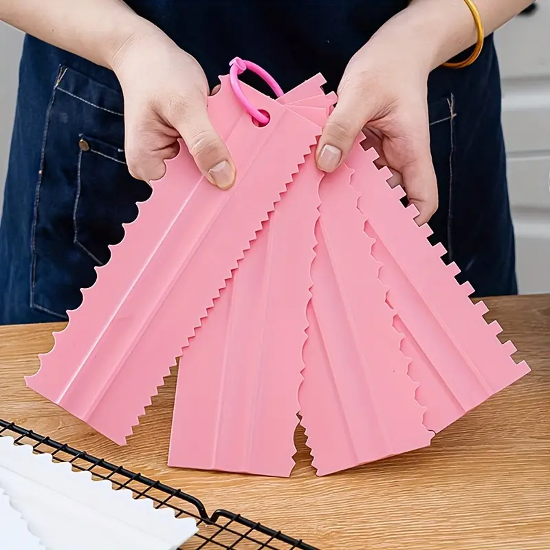 4Pcs Cake Scraper Set - Icing  – Fondant Smoother Set recenzja i cena