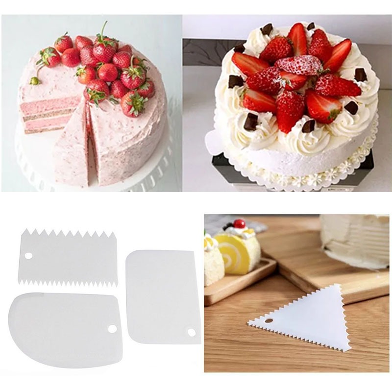 Plastic Cake Scraper Set Bakin – Fondant Smoother Set recenzja i cena