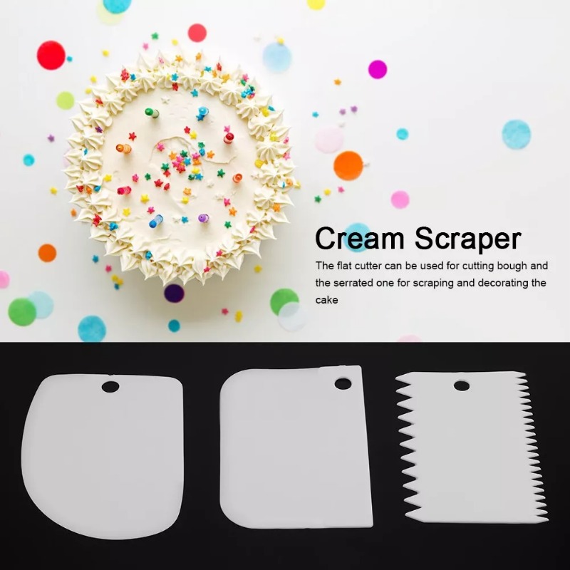 Plastic Cake Scraper Set Bakin – Fondant Smoother Set recenzja i cena