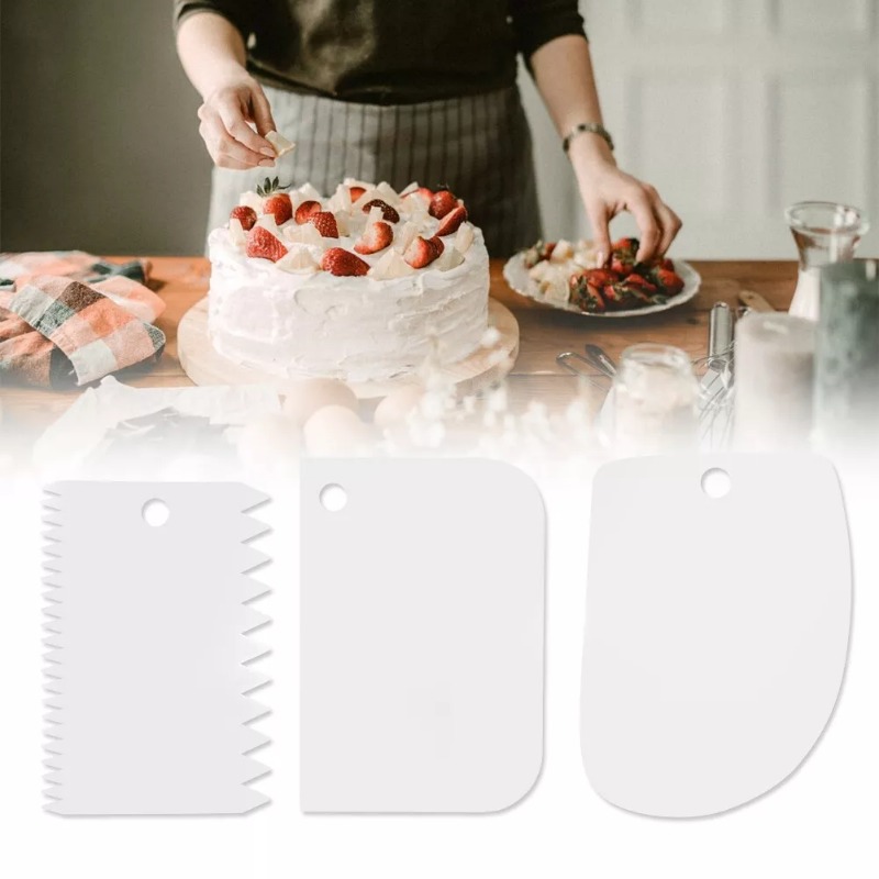 Plastic Cake Scraper Set Bakin – Fondant Smoother Set recenzja i cena