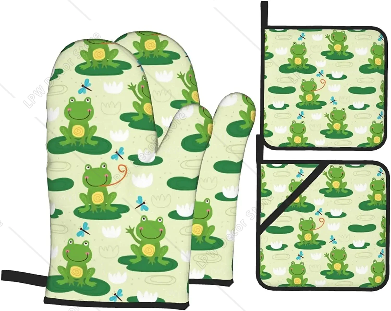 Cute Frog Funny Oven Mitts and – Kitchen Baking Counter recenzja i cena