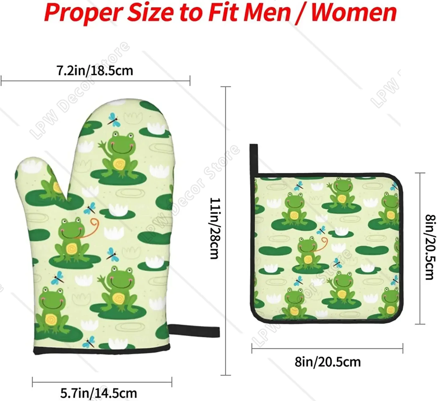 Cute Frog Funny Oven Mitts and – Kitchen Baking Counter recenzja i cena