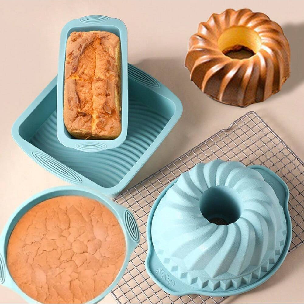 Silicone Cake Baking Mould Set – Kitchen Baking Ware recenzja i cena
