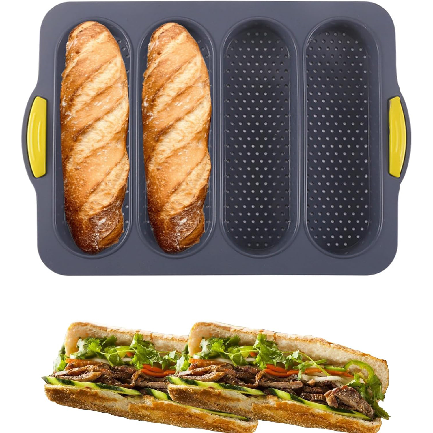 4-cavity Silicone Bread Loaf P – Kitchen Baking Ware recenzja i cena