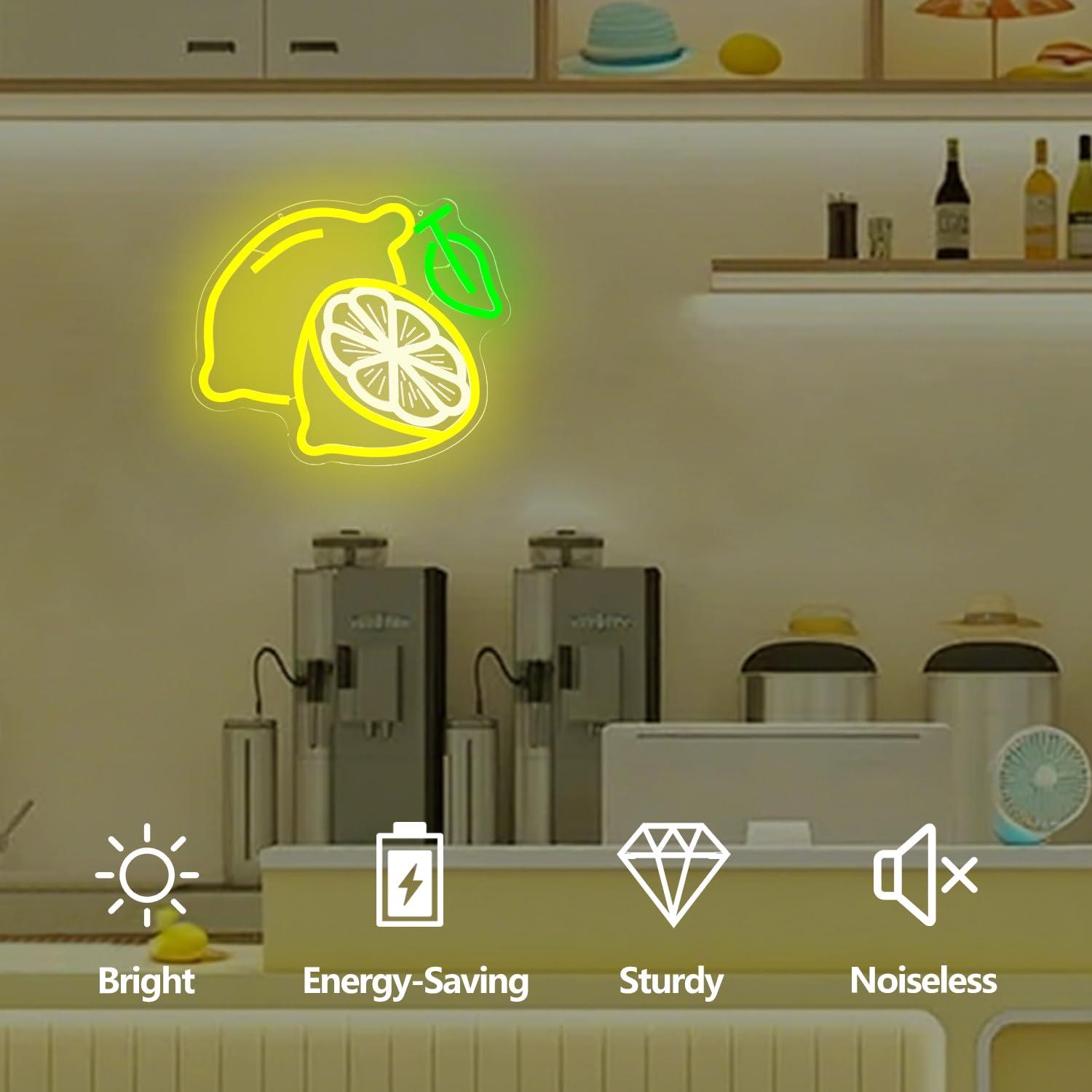 Lemon Neon Sign Dimmable LED L – Kitchen Up recenzja i cena