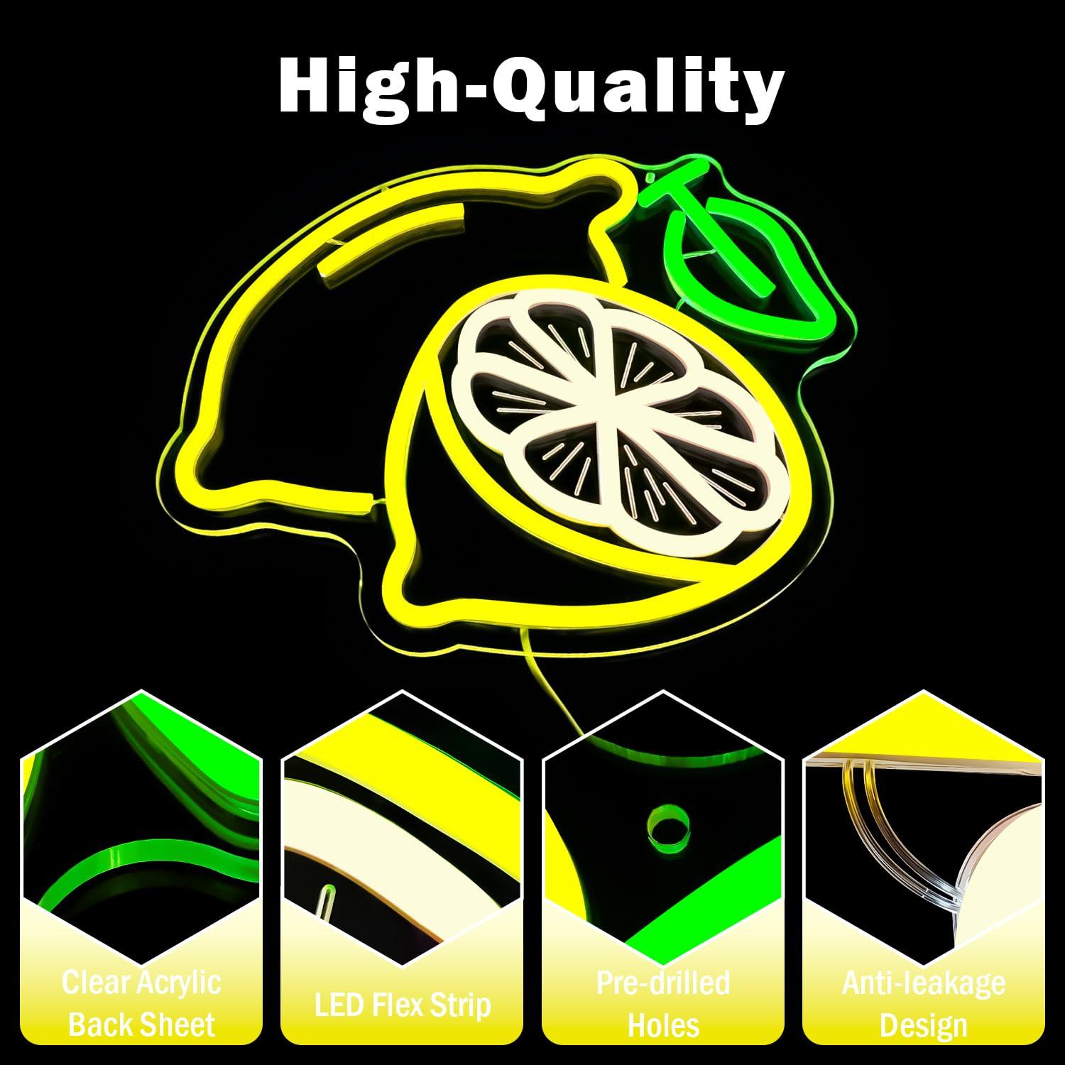 Lemon Neon Sign Dimmable LED L – Kitchen Up recenzja i cena