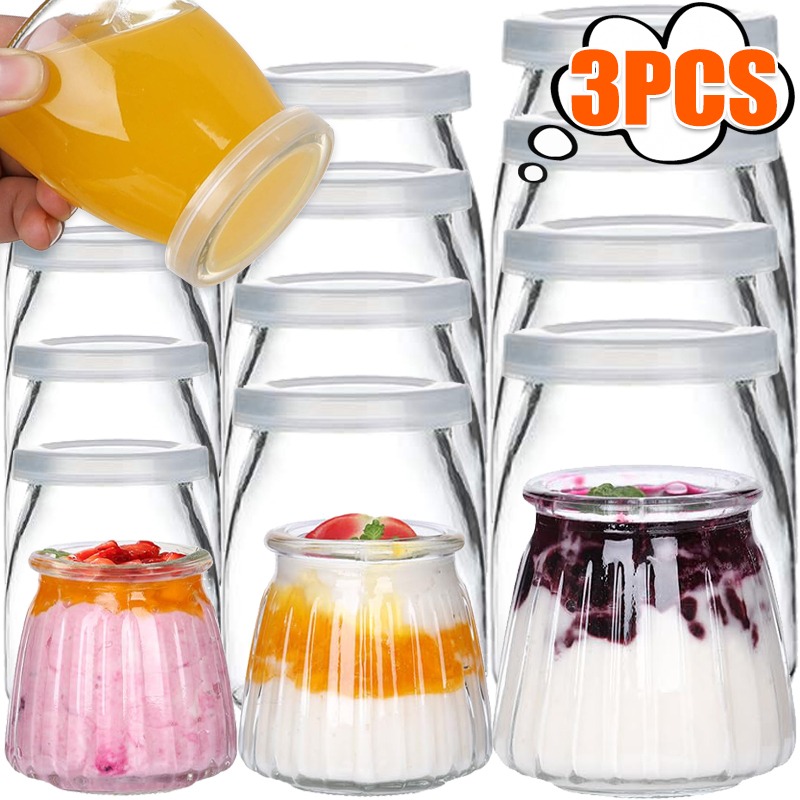 100/150/200ML Glass Yogurt Jar – Kitchen Baking Storage Containers recenzja i cena
