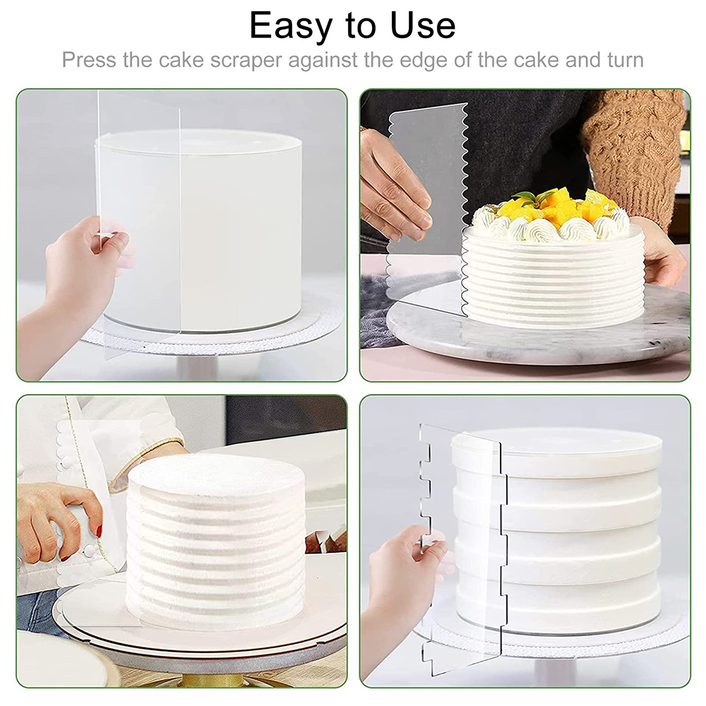 4/6 Pcs Acrylic Cake Decoratin – Fondant Smoother Set recenzja i cena