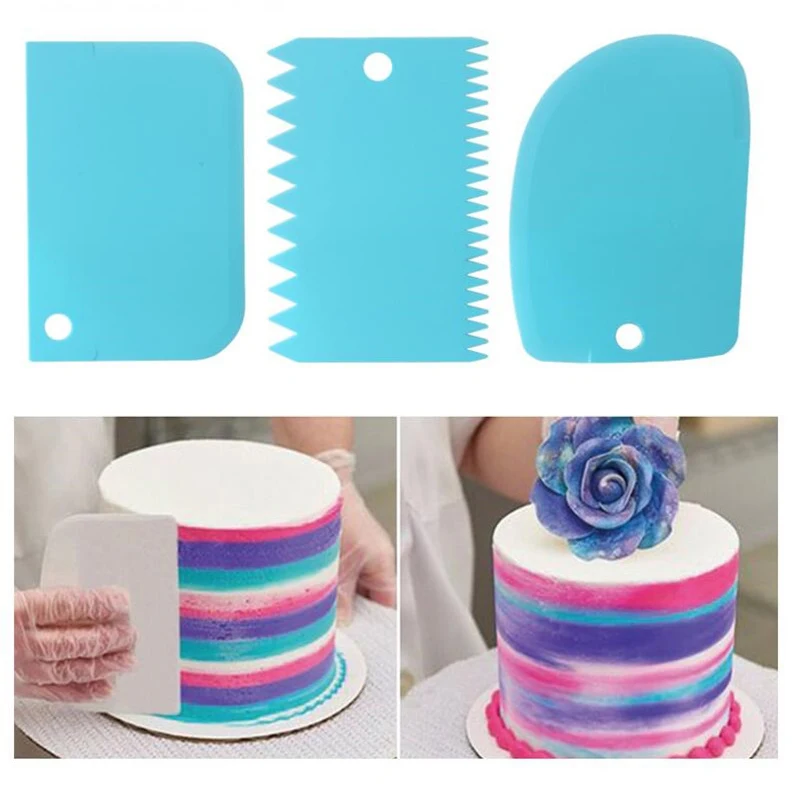3PCS/Lot Cream Scraper Smoothe – Fondant Smoother Set recenzja i cena