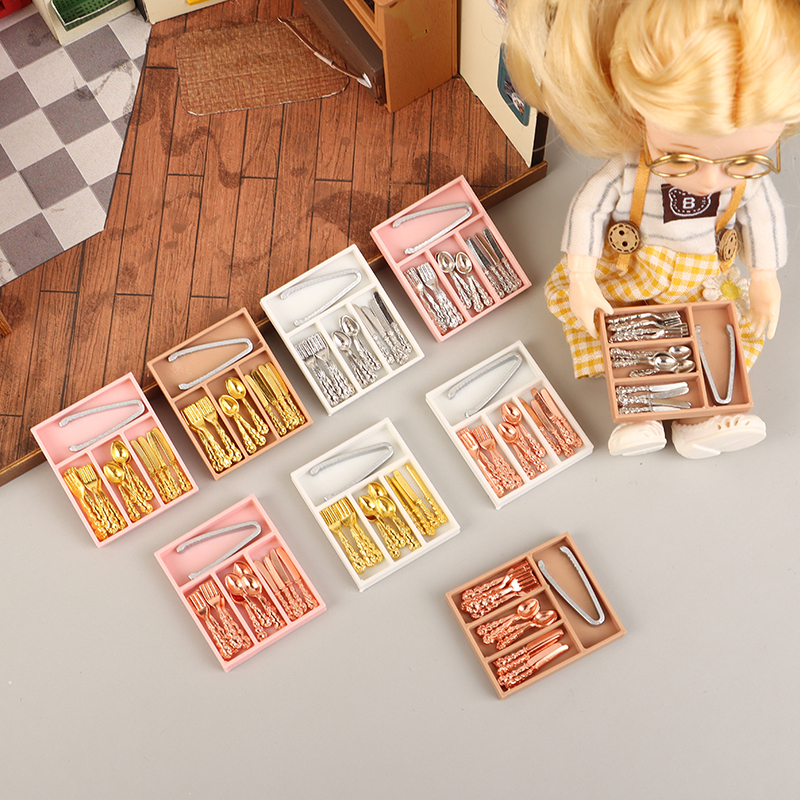 1Set 1:12 Dollhouse Mini Knife – Kitchen Baking Tray Organizer recenzja i cena
