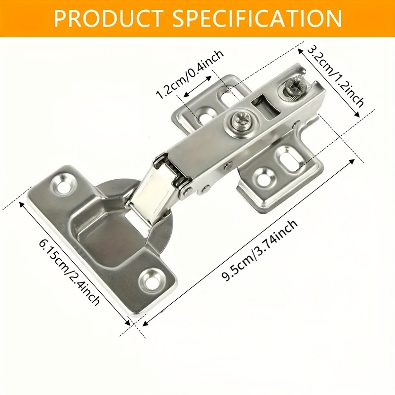 1/10Pcs Hinges Stainless Steel – Kitchen Baking Cabinet recenzja i cena