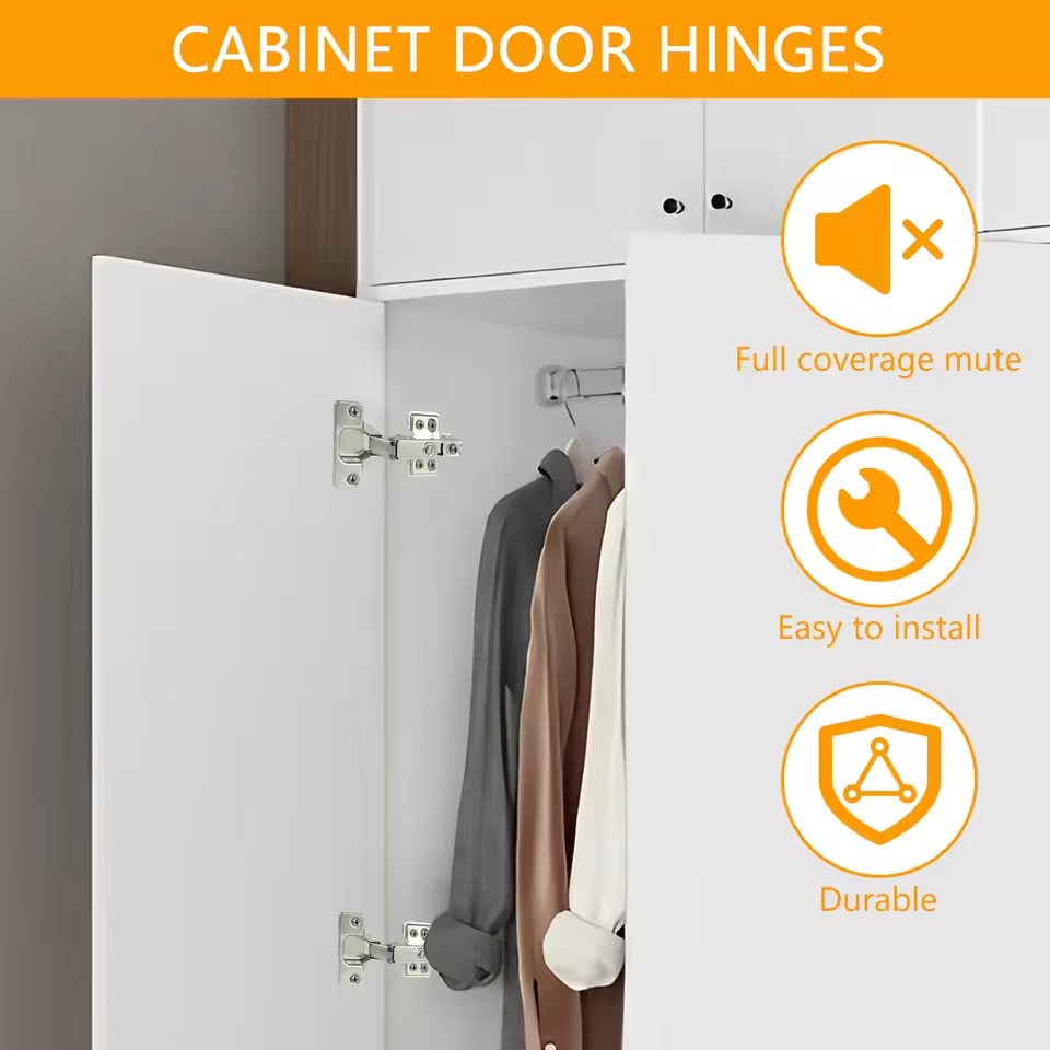 1/10Pcs Hinges Stainless Steel – Kitchen Baking Cabinet recenzja i cena