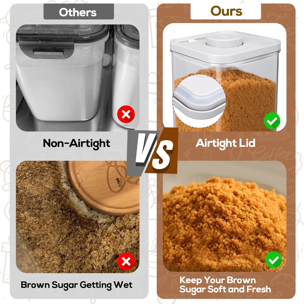 Airtight Brown Sugar Container – Kitchen Baking Pantry recenzja i cena