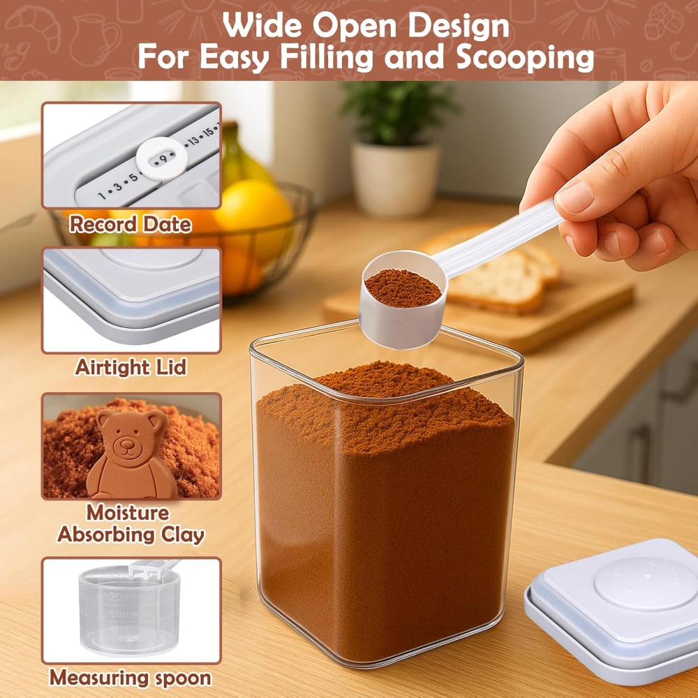Airtight Brown Sugar Container – Kitchen Baking Pantry recenzja i cena