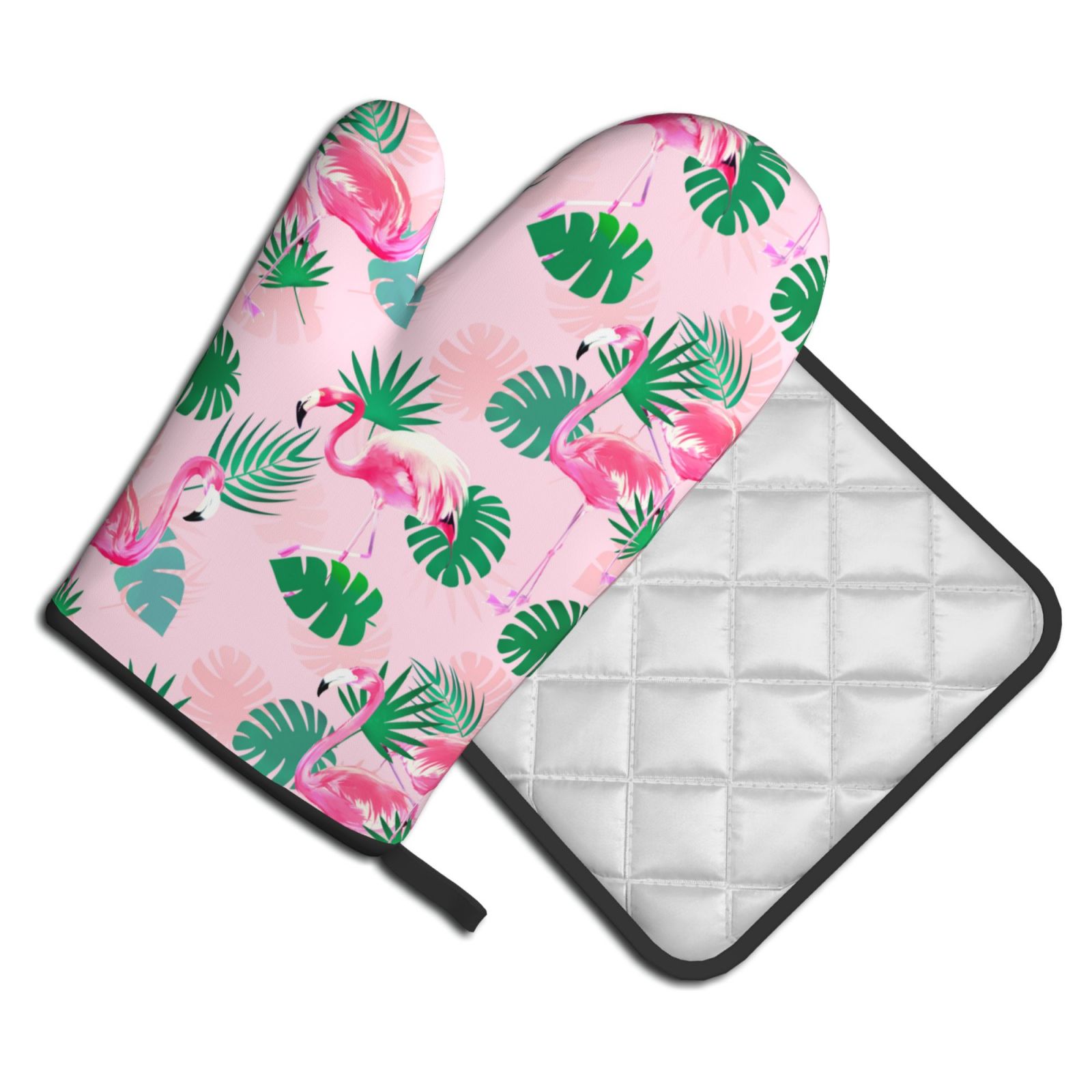 Flamingo Oven Mitts and Pot Ho – Kitchen Baking Counter recenzja i cena