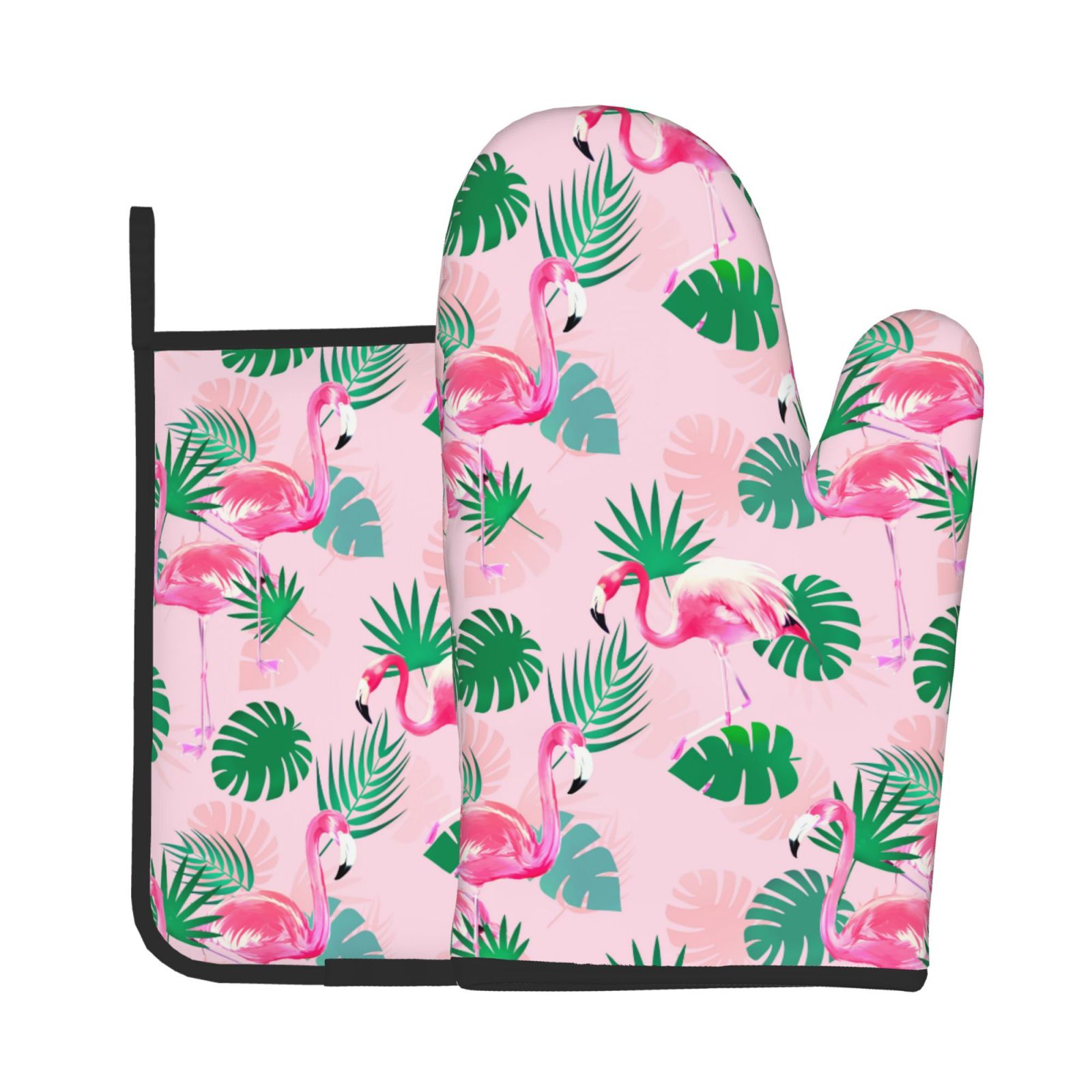 Flamingo Oven Mitts and Pot Ho – Kitchen Baking Counter recenzja i cena