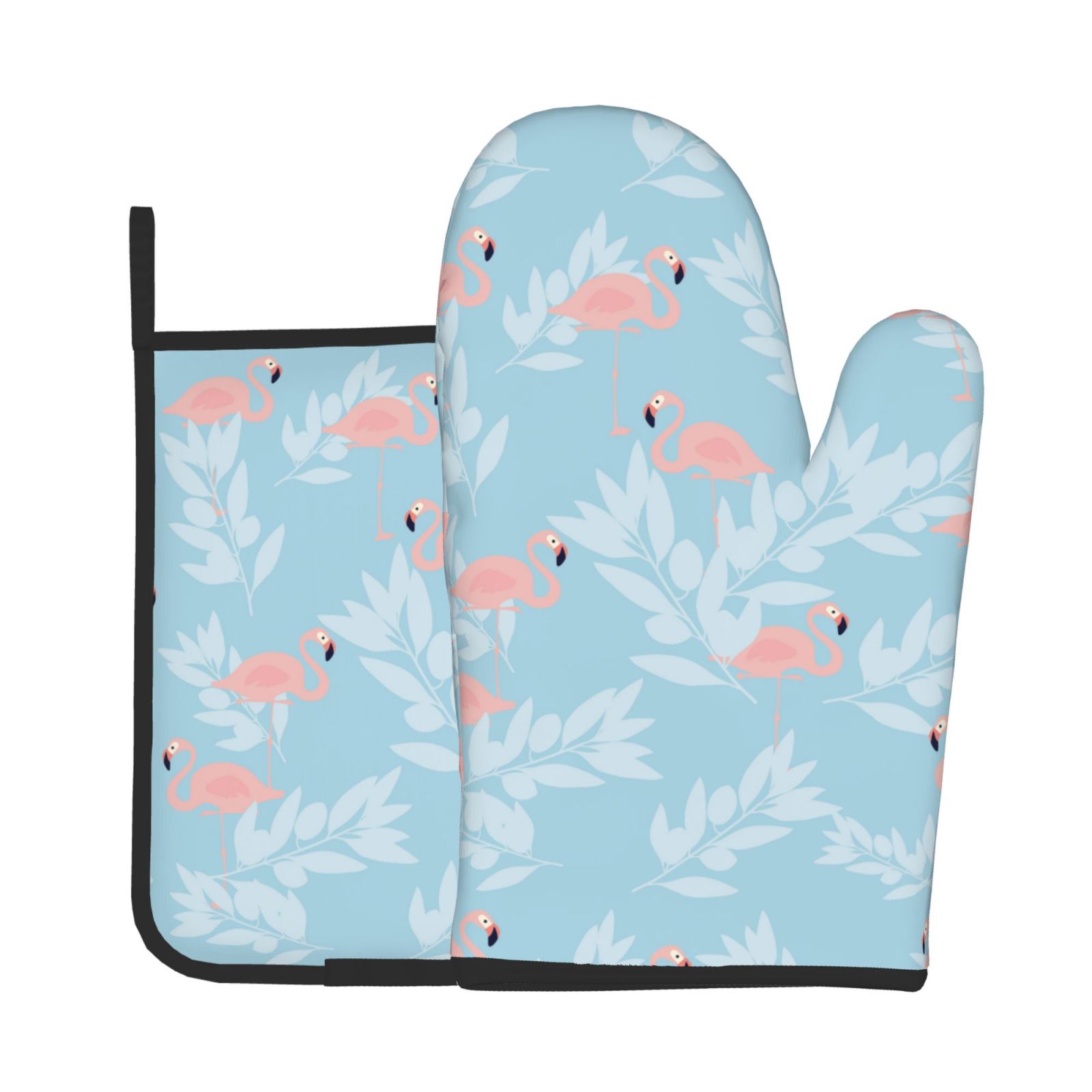 Flamingo Oven Mitts and Pot Ho – Kitchen Baking Counter recenzja i cena