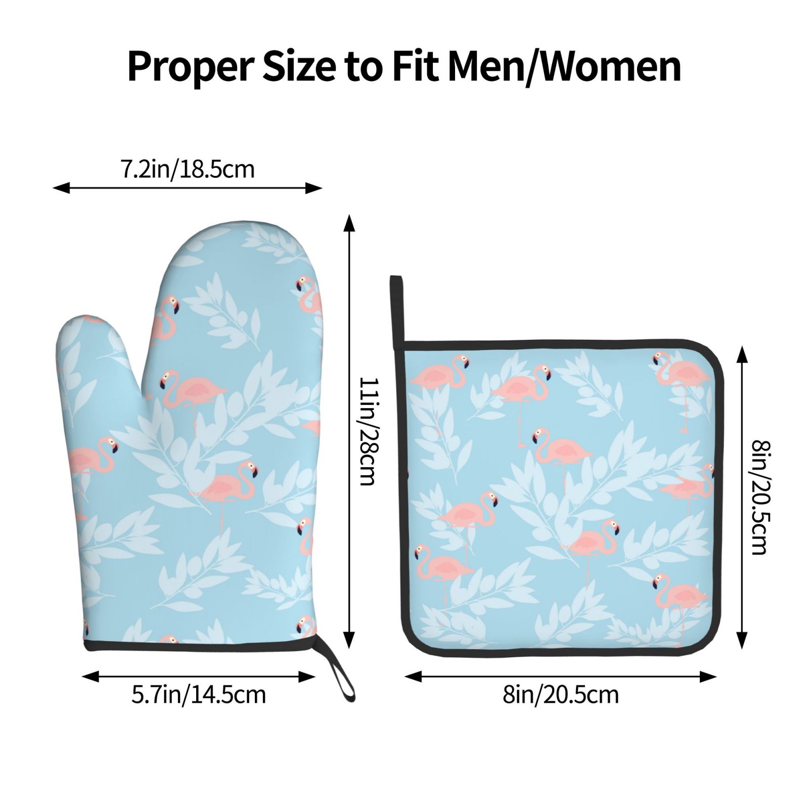 Flamingo Oven Mitts and Pot Ho – Kitchen Baking Counter recenzja i cena