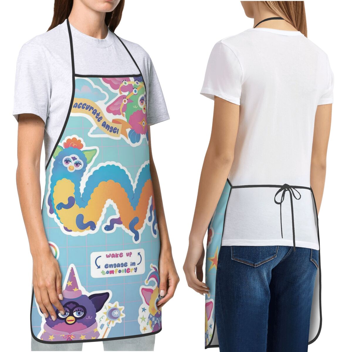 Nightmare Furby Cartoon Aprons – Kitchen Nightmares Baking recenzja i cena