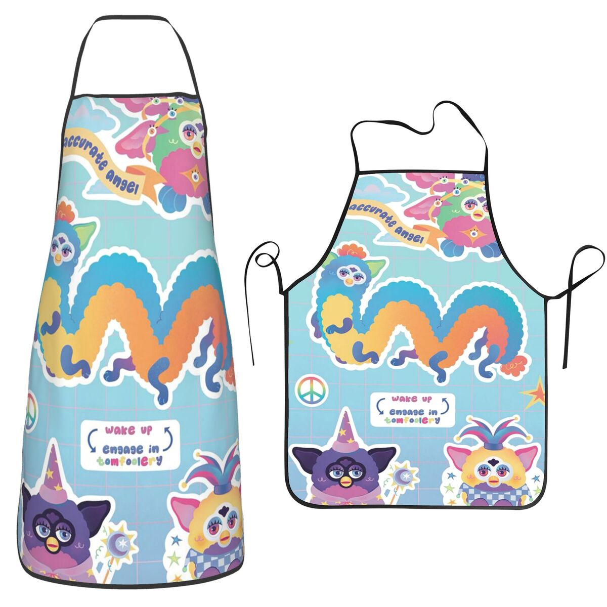 Nightmare Furby Cartoon Aprons – Kitchen Nightmares Baking recenzja i cena