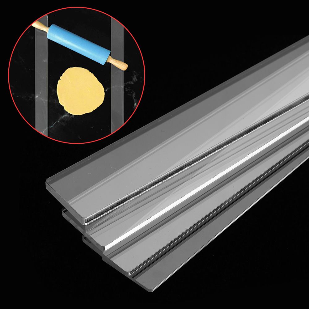 2Pcs Acrylic Biscuit Cake Roll – Fondant Smoother Set recenzja i cena