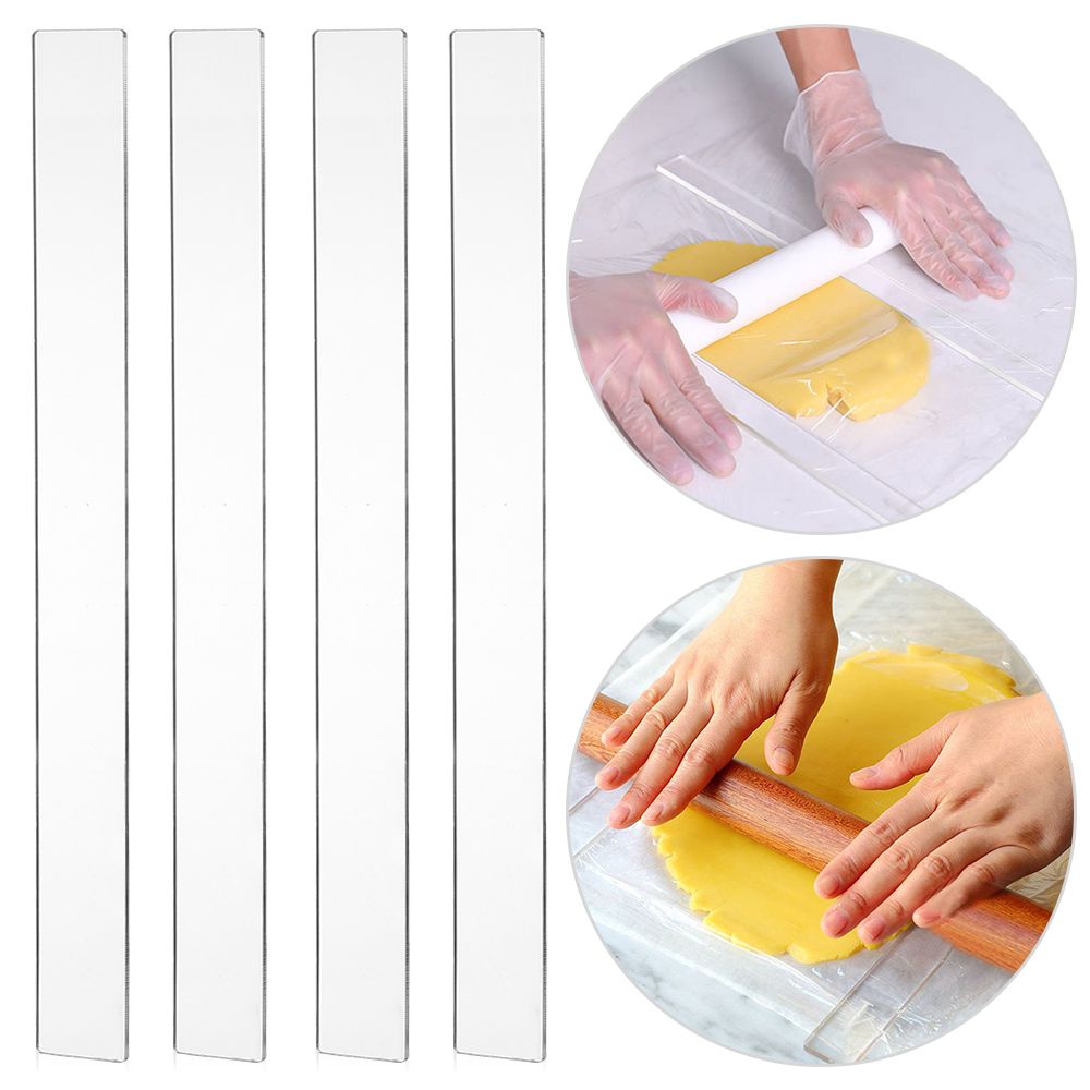 2Pcs Acrylic Biscuit Cake Roll – Fondant Smoother Set recenzja i cena