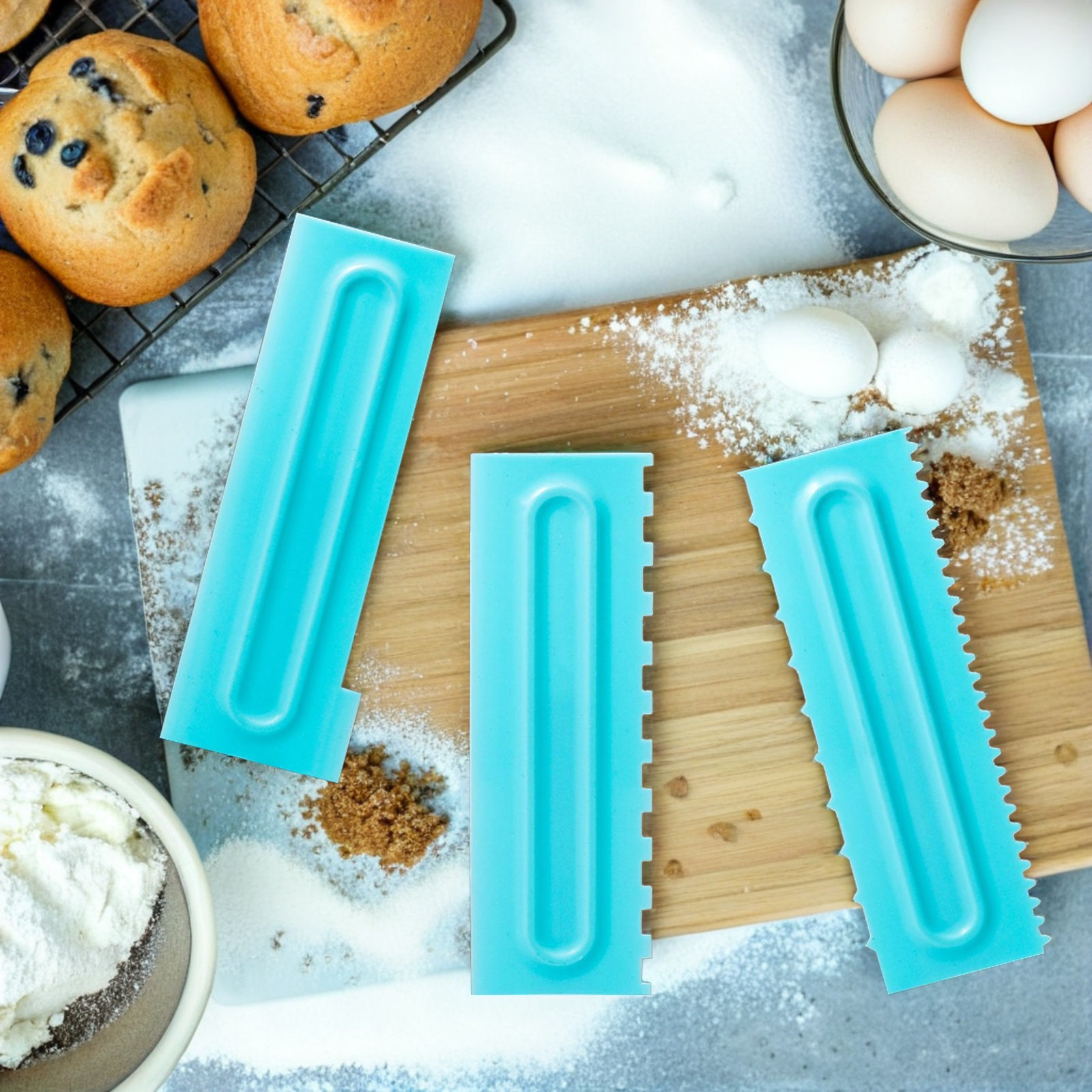 9Pcs Cake Smoother Scraper Set – Fondant Smoother Set recenzja i cena