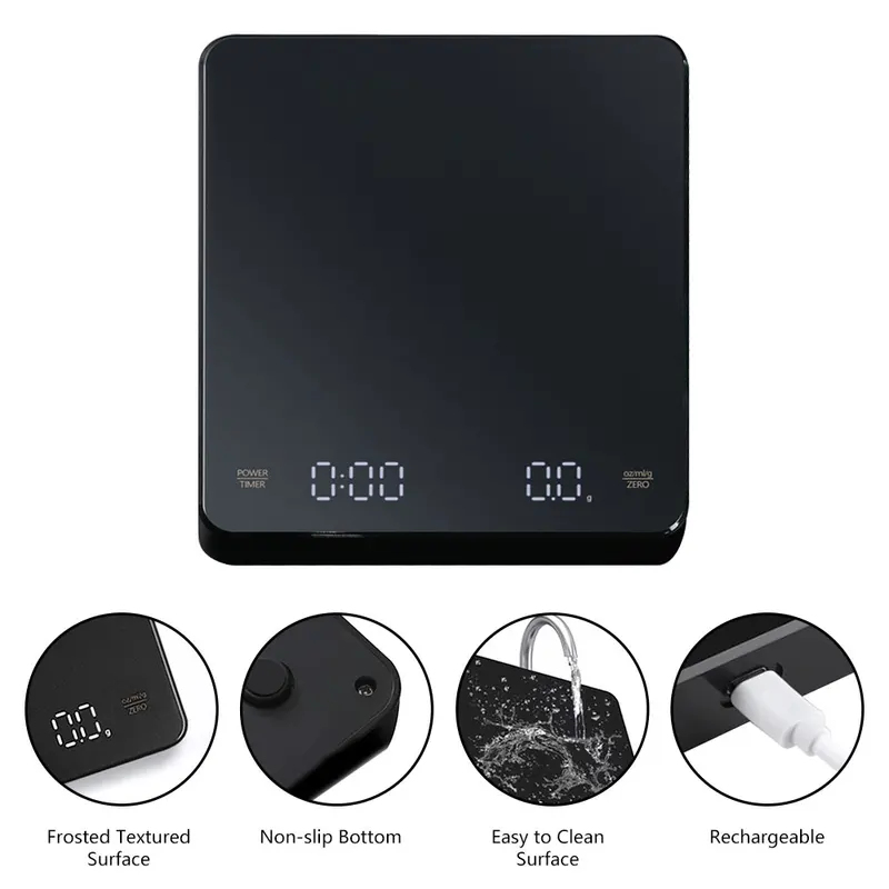 Digital Coffee Scale with Time – Kitchen Scale Precise recenzja i cena