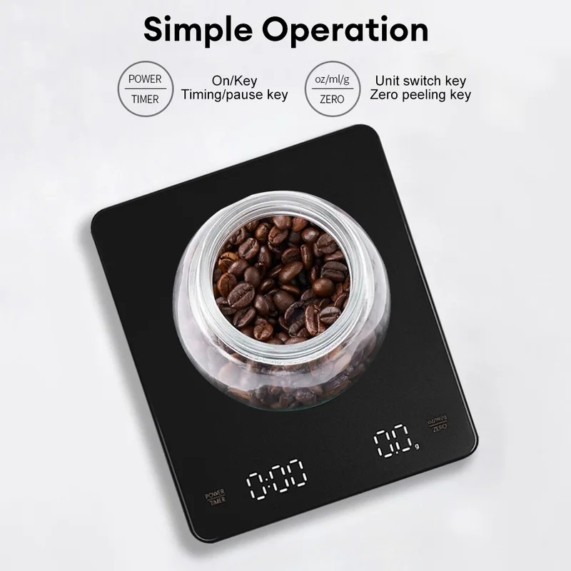 Digital Coffee Scale with Time – Kitchen Scale Precise recenzja i cena