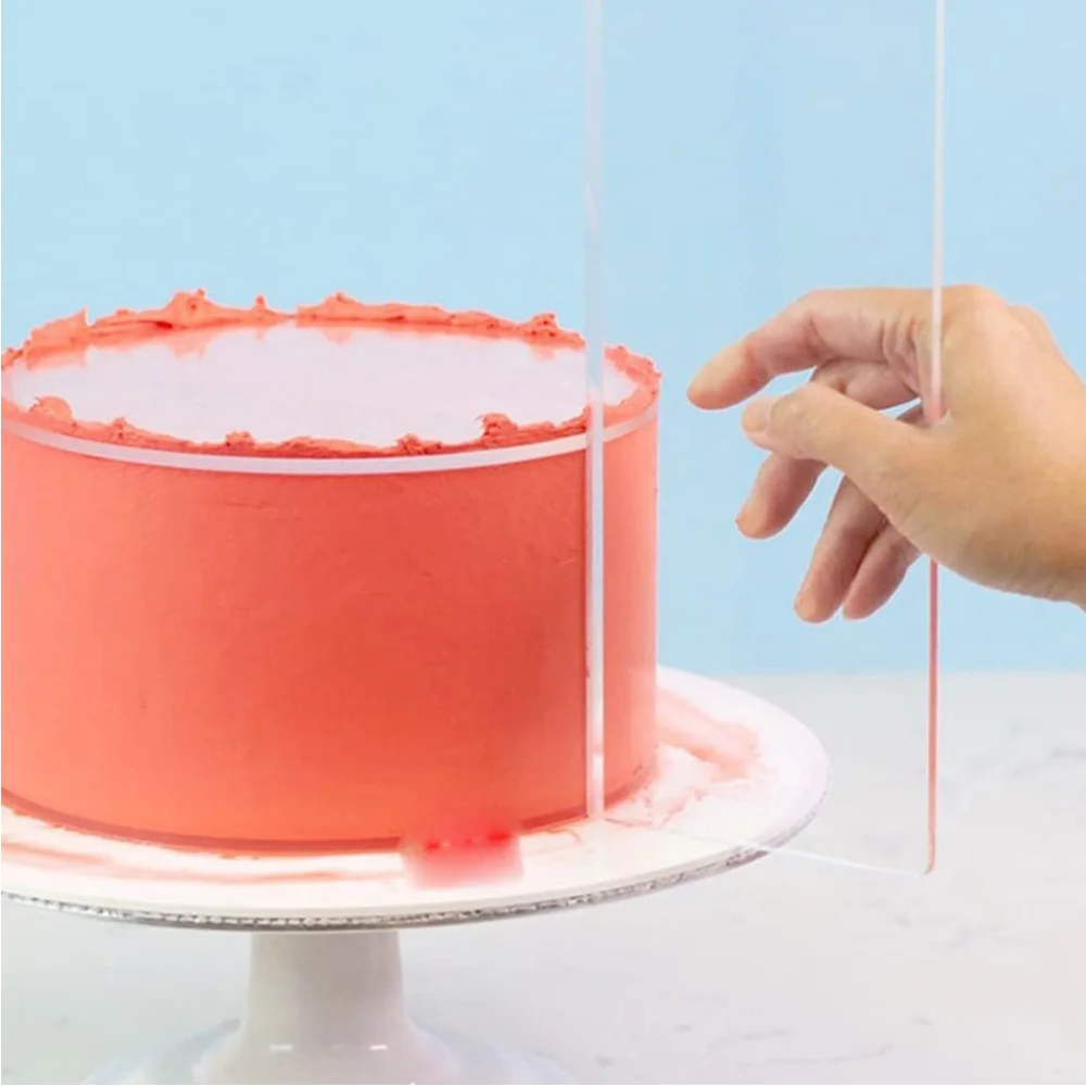 4 Sizes Acrylic Cake Scraper C – Fondant Smoother Set recenzja i cena