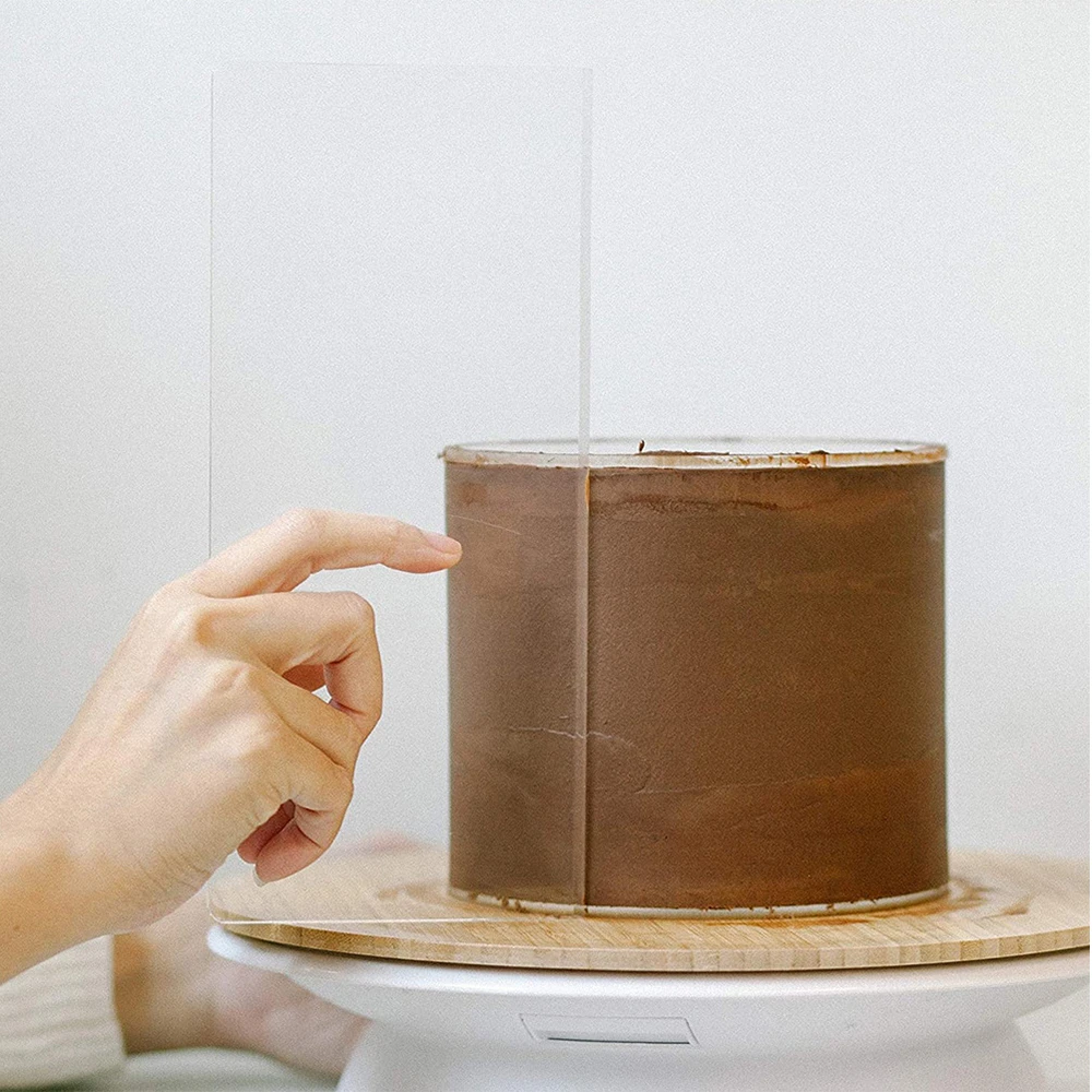 4 Sizes Acrylic Cake Scraper C – Fondant Smoother Set recenzja i cena
