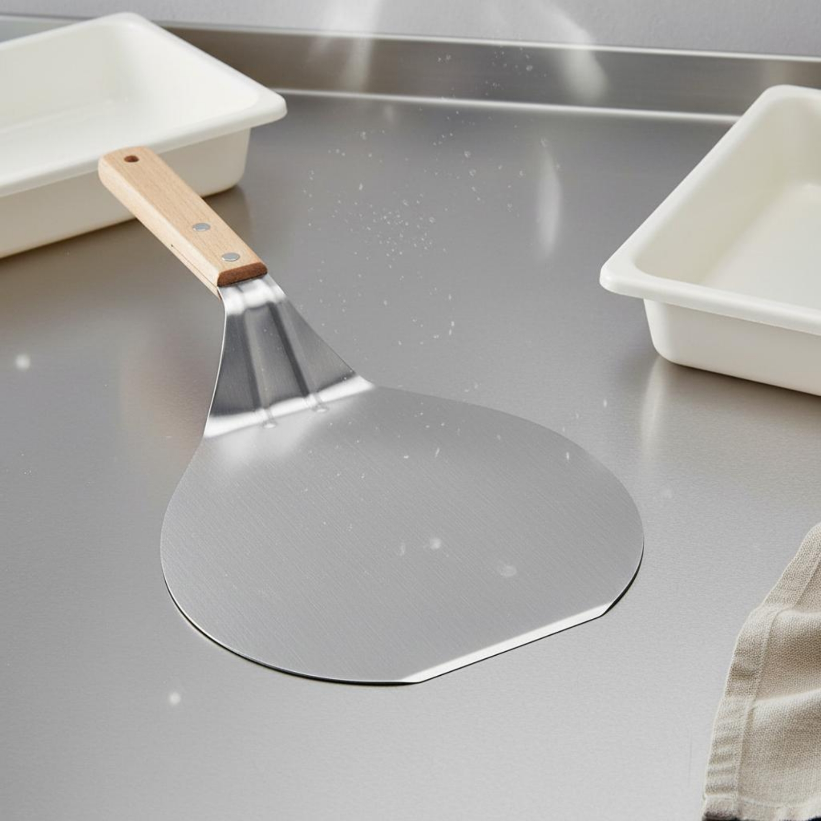 3 Pieces Wood Handle Pizza Pee – Kitchen Baking Area Ideas recenzja i cena