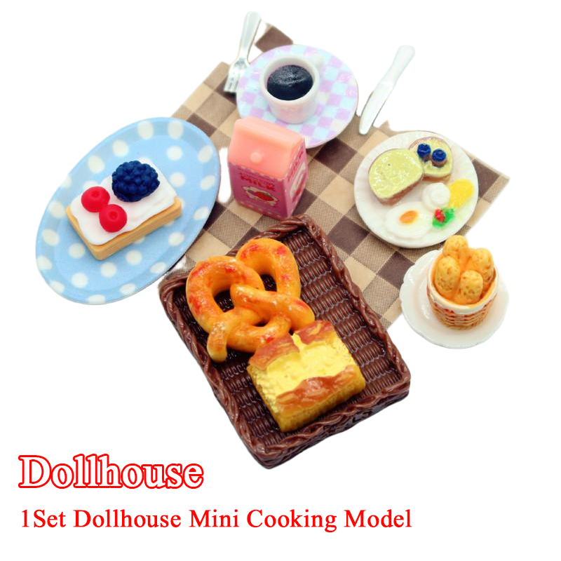 1Set Dollhouse Mini Breakfast  – Miniature Baking Kitchen recenzja i cena