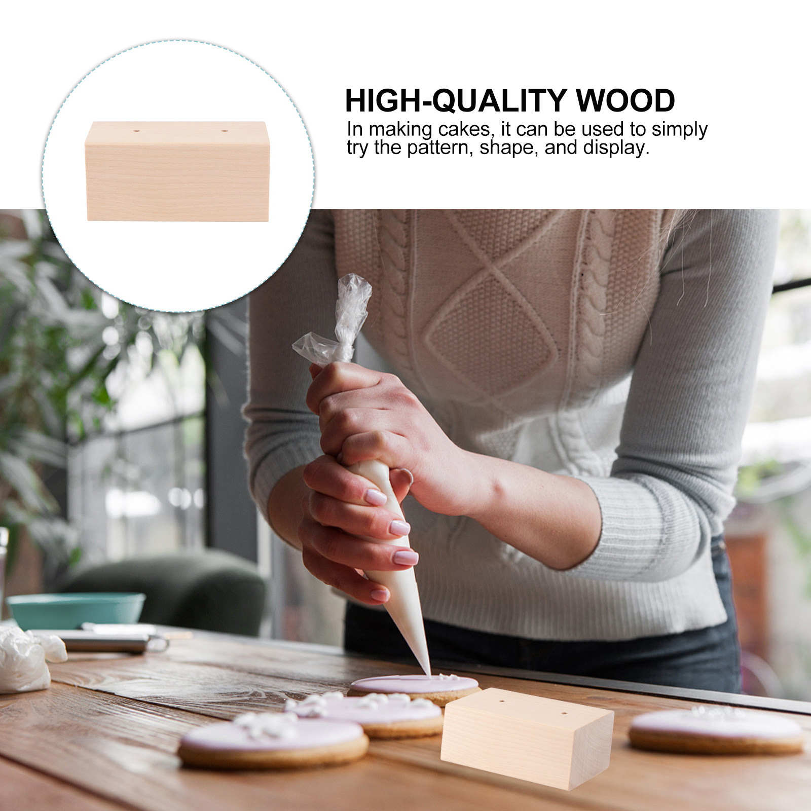 1Pcs Wood Flower Nail Base Stu – Kitchen Baking Area Ideas recenzja i cena