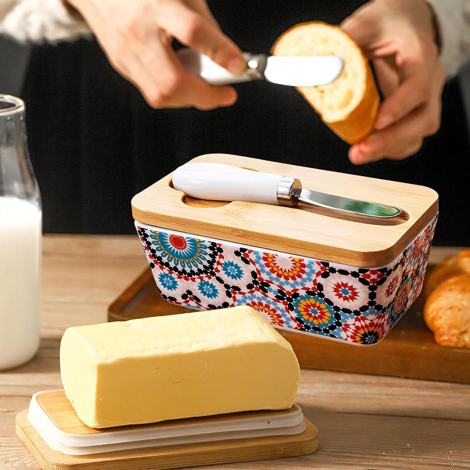 Butter Dish Ceramic Butter Con – Kitchen Baking Counter recenzja i cena