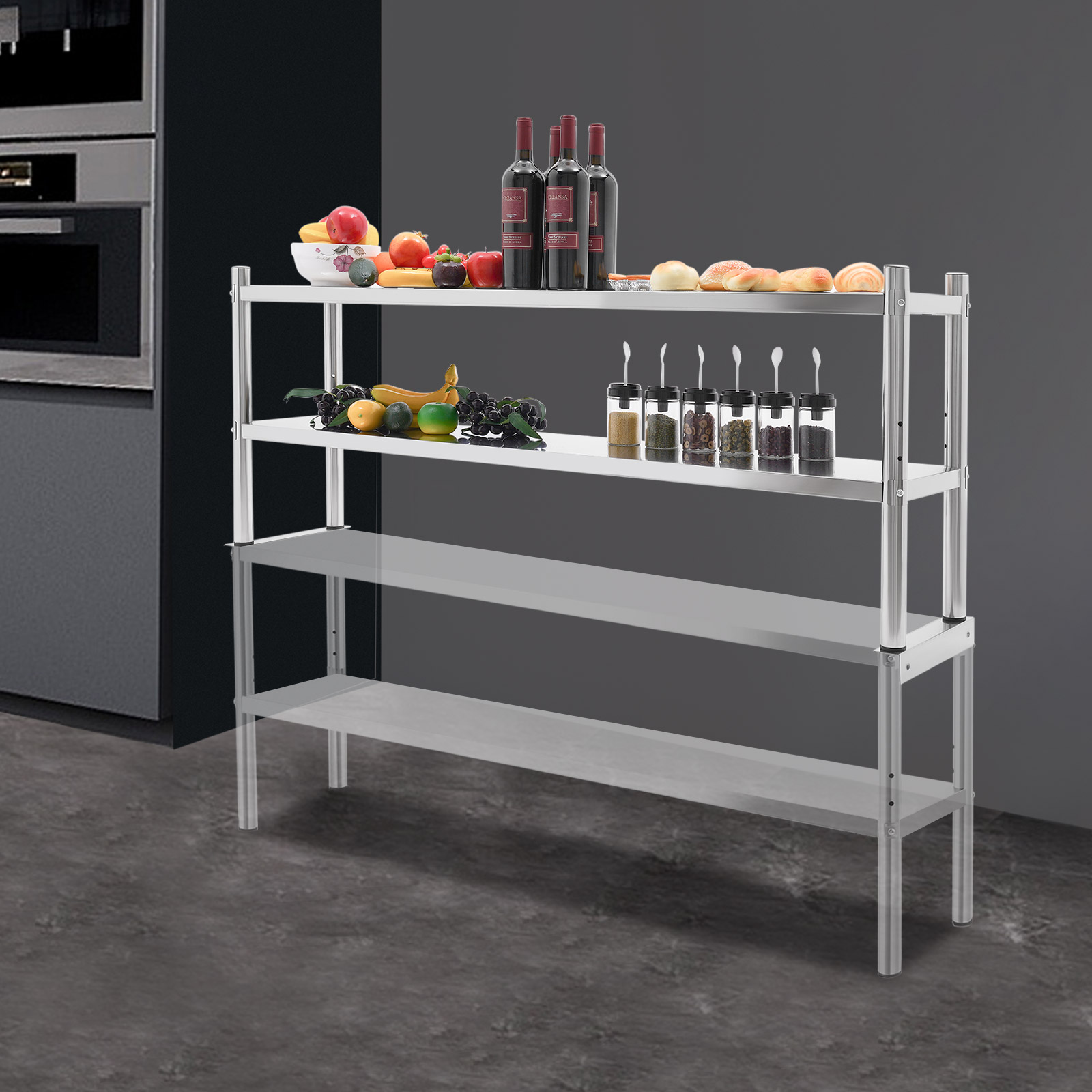 2 Tier Stainless Steel Shelvin – Kitchen Job recenzja i cena