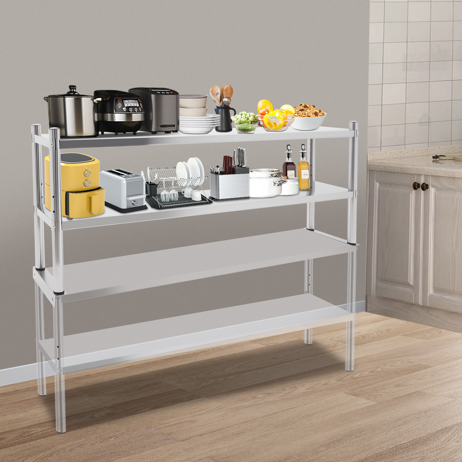 2 Tier Stainless Steel Shelvin – Kitchen Job recenzja i cena
