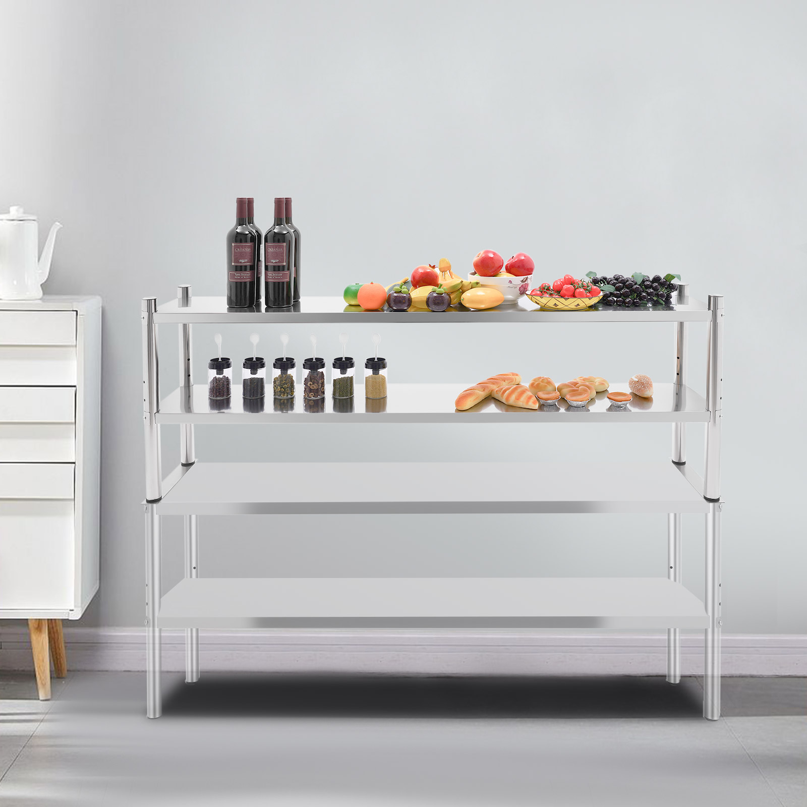 2 Tier Stainless Steel Shelvin – Kitchen Job recenzja i cena