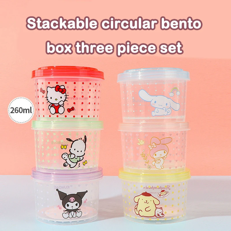 Kitty Bento Box Set 3 Pieces C – Kitchen Baking Tray Organizer recenzja i cena